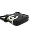 VINTAGE CHANEL CAMBON LINE SHOULDER BAG BLACK LEATHER SILVER HARDWARE 90311884