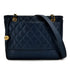 CHANEL VINTAGE MATELASSE CHAIN TOTE BAG NAVY CAVIAR SKIN GOLD HARDWARE 90311051 - PURPOSE