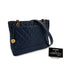 CHANEL VINTAGE MATELASSE CHAIN TOTE BAG NAVY CAVIAR SKIN GOLD HARDWARE 90311051 - PURPOSE