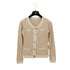 CHANEL COCO BUTTON CARDIGAN BEIGE WOOL 38 08A RTW 90312000