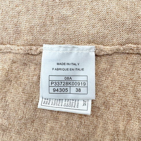 CHANEL COCO BUTTON CARDIGAN BEIGE WOOL 38 08A RTW 90312000