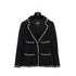 CHANEL COCO BUTTON TWEED JACKET BLACK WOOL RTW 90312005
