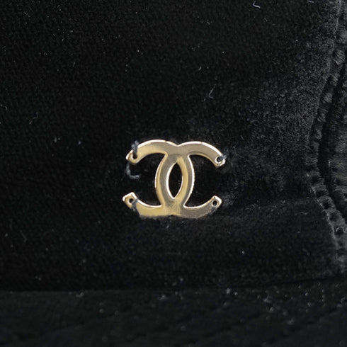 CHANEL COCOMARK CAP BLACK VISCOSE M ACCESSORY 90311996