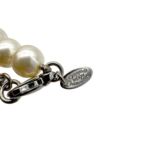 CHANEL NECKLACE COCOMARK FAUX PEARL WHITE ACCESSORY 10V 90313357