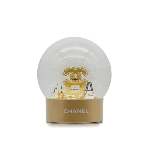 CHANEL SNOW GLOBE 2024 CHRISTMAS LIMITED EDITION COCOMARK NO5 PERFUME MOTIF CLEAR YELLOW 90311991