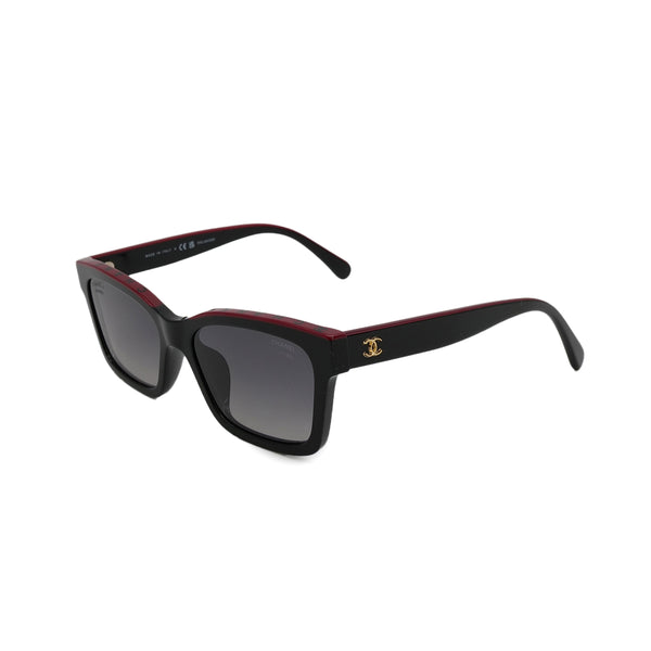 CHANEL SUNGLASSES COCOMARK LOGO BLACK RED EYEWEAR 90313303