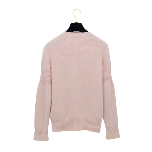 CHANEL TURN LOCK CARDIGAN PINK CASHMERE 44 P52 RTW 90312004