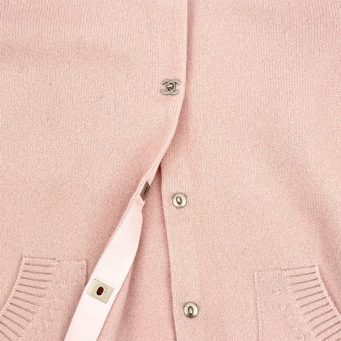 CHANEL TURN LOCK CARDIGAN PINK CASHMERE 44 P52 RTW 90312004