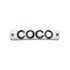 CHANEL VALLETTA COCO LOGO WHITE BLACK ACCESSORY 01P 90312681