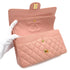 CHANEL VINTAGE CLASSIC FLAP MEDIUM CHAIN SHOULDER BAG PINK CAVIAR SKIN GOLD HARDWARE 90311956