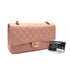 CHANEL VINTAGE CLASSIC FLAP MEDIUM CHAIN SHOULDER BAG PINK CAVIAR SKIN GOLD HARDWARE 90311956