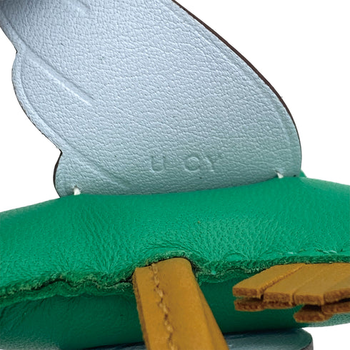 HERMES BAG CHARM RODEO PEGASUS PM MINT SESAME BLUE BRUME AGNEAU MILO 2022 U 90311838