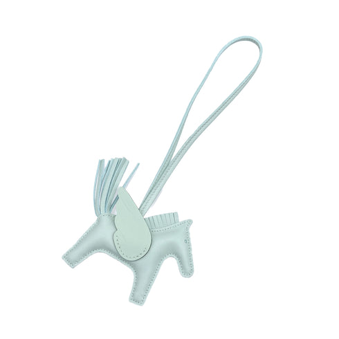HERMES BAG CHARM RODEO PEGASUS PM VERT PEPPERMINT AGNEAU MILO 2024 W 90311837