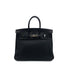 HERMES BIRKIN 25 BLACK TOGO HAND BAG □O PHW 90304183 - PURPOSE