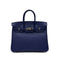 HERMES BIRKIN 25 BLUE SAPHIR EPSOM HAND BAG □Q PALLADIUM HARDWARE 90299355 - PURPOSE