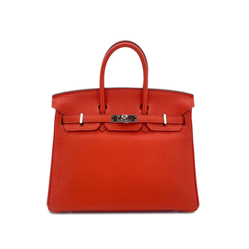 HERMES BIRKIN 25 CAPUCINE TOGO HAND BAG □Q SHW 90301716 - PURPOSE