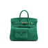 HERMES BIRKIN 25 CARGO VERT VERTIGO VEAU SWIFT TOILE H HAND BAG W PALLADIUM HARDWARE 90307368 - PURPOSE