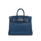 HERMES BIRKIN 25 DEEP BLUE VEAU SWIFT HAND BAG D GOLD HARDWARE 90307908 - PURPOSE