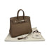 HERMES BIRKIN 25 ETOUPE TOGO HAND BAG 2014 SQUARE R PALLADIUM HARDWARE 90311296