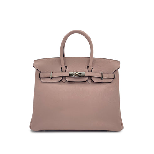 HERMES BIRKIN 25 GLYCINE EVERCOLOR HAND BAG T SHW 90301660 - PURPOSE