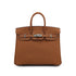 HERMES BIRKIN 25 GOLD TOGO HAND BAG K PALLADIUM HARDWARE 90310296 - PURPOSE