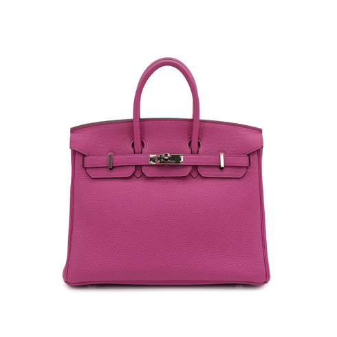 HERMES BIRKIN 25 MAGNOLIA TOGO HAND BAG 2018 C PALLADIUM HARDWARE 90311879