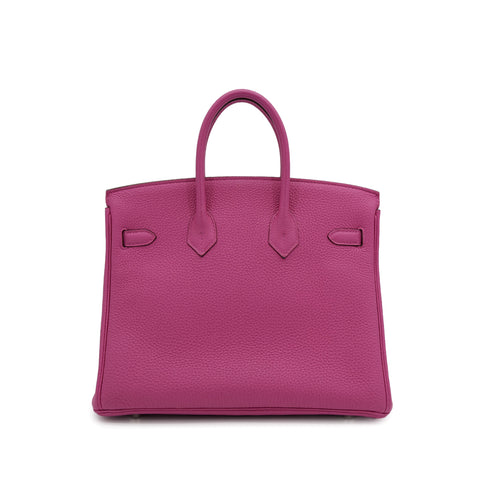HERMES BIRKIN 25 MAGNOLIA TOGO HAND BAG 2018 C PALLADIUM HARDWARE 90311879