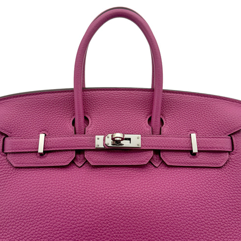 HERMES BIRKIN 25 MAGNOLIA TOGO HAND BAG 2018 C PALLADIUM HARDWARE 90311879