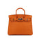 HERMES BIRKIN 25 ORANGE VEAU EPSOM HAND BAG □L PALLADIUM HARDWARE 90306311 - PURPOSE