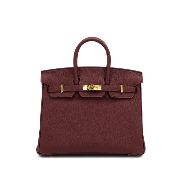 HERMES BIRKIN 25 ROUGE H TOGO HAND BAG K GOLD HARDWARE 90307904 - PURPOSE