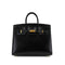 HERMES BIRKIN 25 SELLIER BLACK BOX CALF HAND BAG U GHW 90302850 - PURPOSE