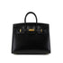 HERMES BIRKIN 25 SELLIER BLACK BOX CALF HAND BAG U GHW 90302850 - PURPOSE