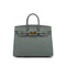 HERMES BIRKIN 25 SELLIER VERT AMANDE VEAU EPSOM HAND BAG B GHW 90306849 - PURPOSE