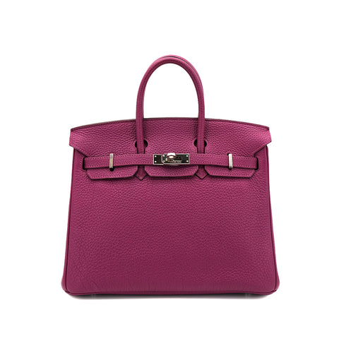 HERMES BIRKIN 25 TOSCA TOGO HAND BAG □O SHW 90301018 - PURPOSE
