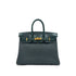 HERMES BIRKIN 25 TOUCH VERT CYPRESS VERT FONCE LIZARD TOGO HAND BAG W GHW 90303310 - PURPOSE