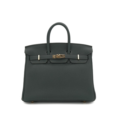 HERMES BIRKIN 25 VERT MANGROVE TOGO HAND BAG K GHW 90301083 - PURPOSE