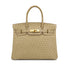 HERMES BIRKIN 30 BLANCCASSE OSTRICH HAND BAG □J GOLD HARDWARE 90309169 - PURPOSE