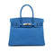 HERMES BIRKIN 30 BLUE FRANCE COUCHEVEL HAND BAG □F PHW 90303610 - PURPOSE
