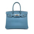 HERMES BIRKIN 30 BLUE JEAN EPSOM HAND BAG □L PALLADIUM HARDWARE 90308977 - PURPOSE