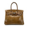 HERMES BIRKIN 30 BROWN CROCODILE NILOTICUS HAND BAG □M PHW 90305904 - PURPOSE