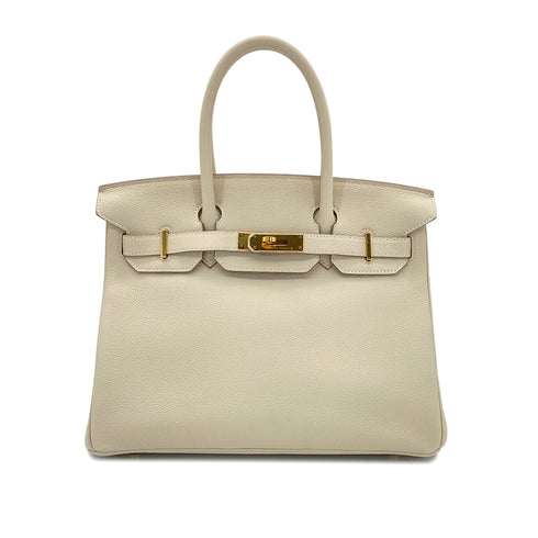 HERMES BIRKIN 30 CRAIE TOGO HAND BAG A GHW 90301731 - PURPOSE