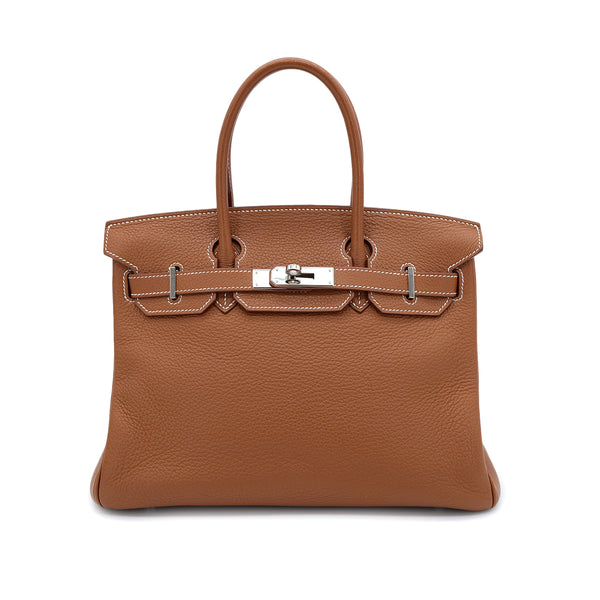 HERMES BIRKIN 30 GOLD TOGO HAND BAG □K SHW 90304919 - PURPOSE