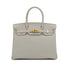 HERMES BIRKIN 30 GRIS PERLE TOGO HAND BAG U GOLD HARDWARE 90310262 - PURPOSE
