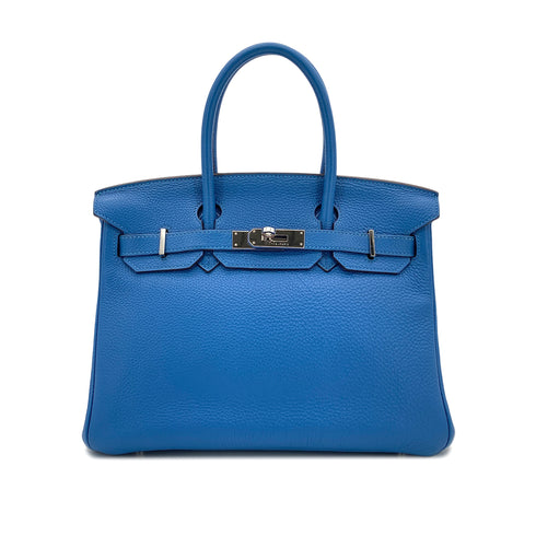 HERMES BIRKIN 30 MYKONOS TOGO HAND BAG □O PALLADIUM HARDWARE 90299591 - PURPOSE