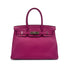 HERMES BIRKIN 30 ROSE PURPLE TOGO HAND BAG A PHW 90303612 - PURPOSE