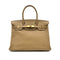 HERMES BIRKIN 30 TABAC CAMEL TAURILLON CLEMENCE HAND BAG □L GOLD HARDWARE 90294144 - PURPOSE