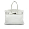 HERMES BIRKIN 30 WHITE TAURILLON CLEMENCE HAND BAG □N SHW 90301658 - PURPOSE