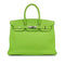 HERMES BIRKIN 35 APPLE GREEN TAURILLON CLEMENCE HAND BAG 2003 SQUARE G PALLADIUM HARDWARE 90311819