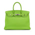 HERMES BIRKIN 35 APPLE GREEN TAURILLON CLEMENCE HAND BAG 2003 SQUARE G PALLADIUM HARDWARE 90311819