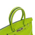 HERMES BIRKIN 35 APPLE GREEN TAURILLON CLEMENCE HAND BAG 2003 SQUARE G PALLADIUM HARDWARE 90311819